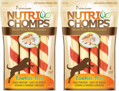 Vista 11 de NutriChomps - Masticables para perros, giros de 6 pulgadas, sabores