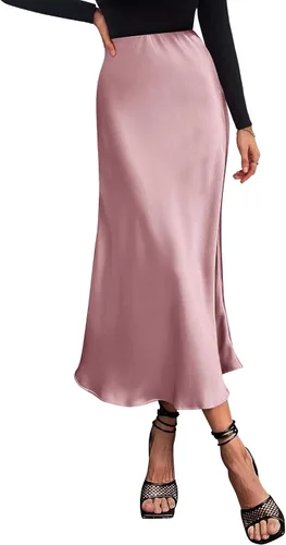 Vista 14 de BTFBM Faldas largas para mujer, trajes de otoño 2026 Azul marino