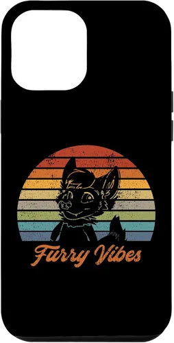 Vista 25 de iPhone 13 Pro Max Retro Furry Fandom Furry Vibes - Lindo estuche de traje OwO