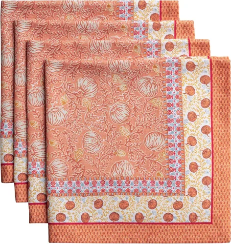 Vista 67 de Maison d' Hermine Juego de 4 servilletas de tela 100% algodón, suaves y duraderas, servilletas cuadradas reutilizables para uso diario, lavables