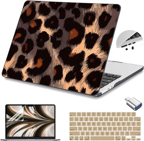Vista 14 de Teryeefi Funda rígida para MacBook Air M3, M2, M4, MacBook Air de 13 pulgadas 2025, 2024, 2023, 2022, versión A3240, A3113, A2681, carcasa rígida