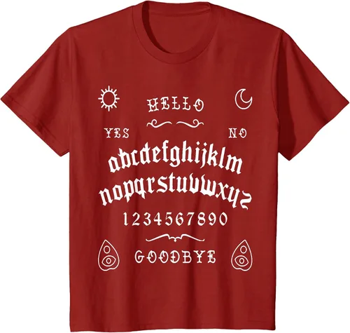 Vista 47 de Camiseta inspirada en la tabla Spirit Board Ouija Asphalt Grey