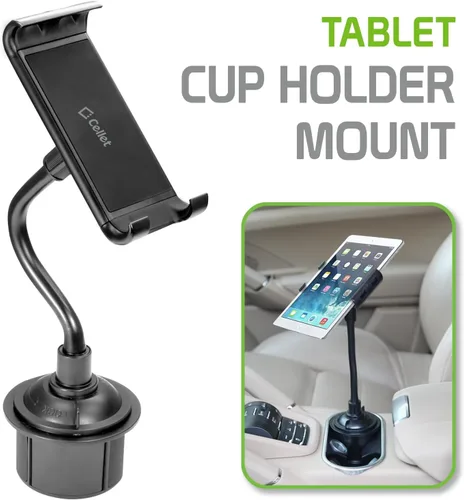 Vista 2 de Cellet Soporte de portavasos multiángulo: agarre seguro para tu tableta o teléfono inteligente con compatible con Apple iPad Pro iPhone 15 14 13 Pro