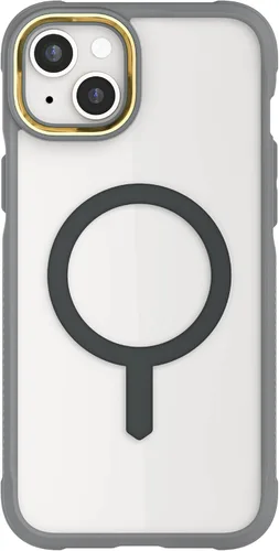 Vista 130 de Ghostek Covert Clear - Funda transparente para iPhone 15 Plus, silicona a prueba de golpes, compatible con accesorios Apple MagSafe, funda Negro