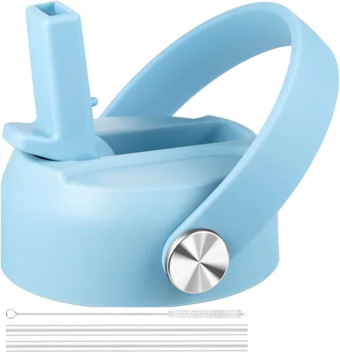 Vista 14 de FLORAPELL Tapa de popote para botellas de agua de boca ancha Hydro Flask, tapas superiores con popote compatible con Hydro Flask de 32 y 40 onzas