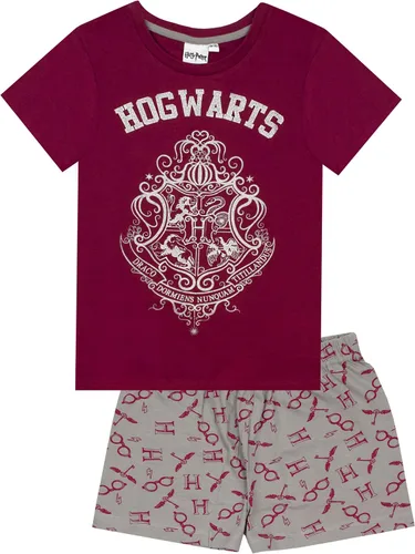 Vista 2 de Harry Potter Hogwarts - Pijama de pierna larga o corta con estampado de purpurina para niña