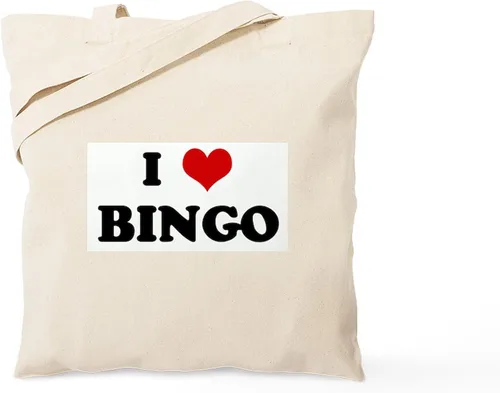 Vista 24 de CafePress Bingo Lingo Tote Bag Natural Canvas Tote Bag, Bolso de compras de tela, Caqui