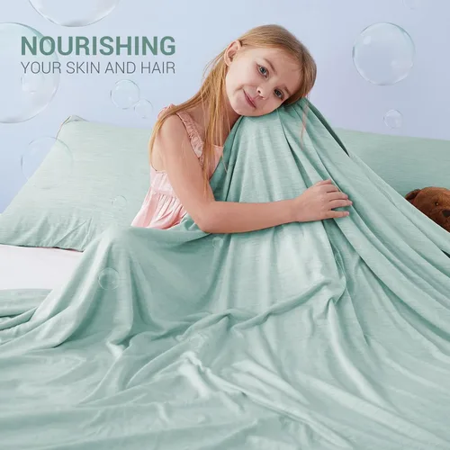 Vista 31 de Marchpower - Manta de enfriamiento para niños que duermen con calor, manta de lana fresca Arc-Chill con diseño de doble cara, fibra de enfriamiento