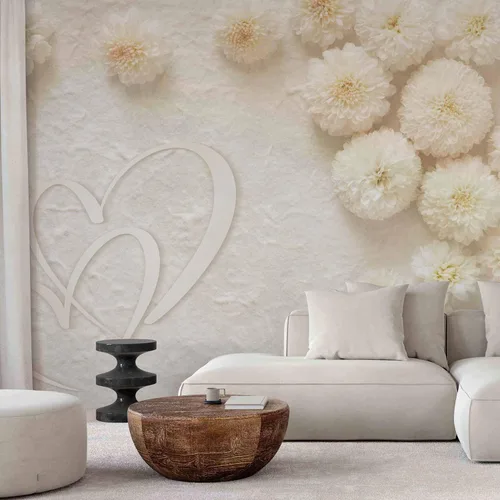 Vista 2 de artgeist Mural de pared Flores 79x55 pulgadas - Papel tapiz no tejido XXL Decoración de pared de forro polar Impresión fotográfica Imagen Diseño