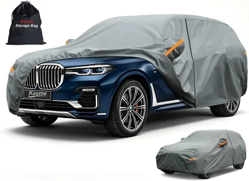 Vista 48 de Kayme Funda de Coche de Servicio Pesado Impermeable para Todo Tipo de Clima, Ajuste Personalizado para Tesla Model S, Cubierta Exterior Completa