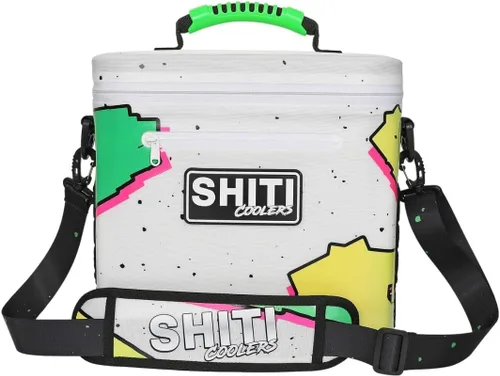 Vista 31 de SHITI Hieleras Enfriador para Camping, Viajes, Playa, Lonchera Suave para Alimentos, Bebidas y Hielo, Portátil, Impermeable, Bolsa Aislada de 24 El
