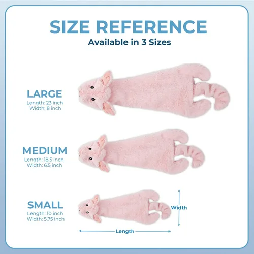 Vista 5 de Best Pet Supplies Juguetes chirriantes para perros con tela suave y duradera para mascotas pequeñas, medianas y grandes, juguete interactivo