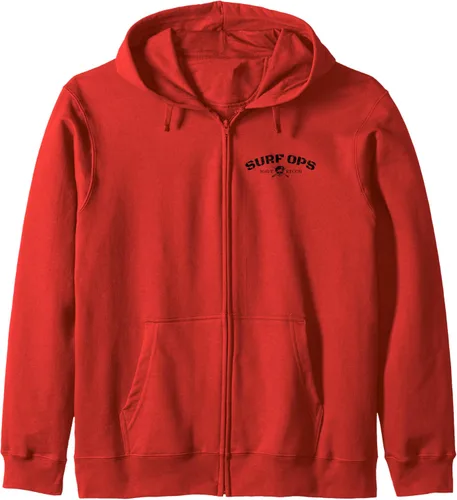 Vista 2 de Surf Ops Wave Recon Sudadera con cremallera de doble cara