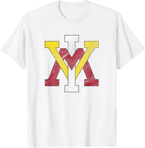 Vista 14 de Virginia Military Institute Camiseta VMI Keydets Distressed Primary, Negro