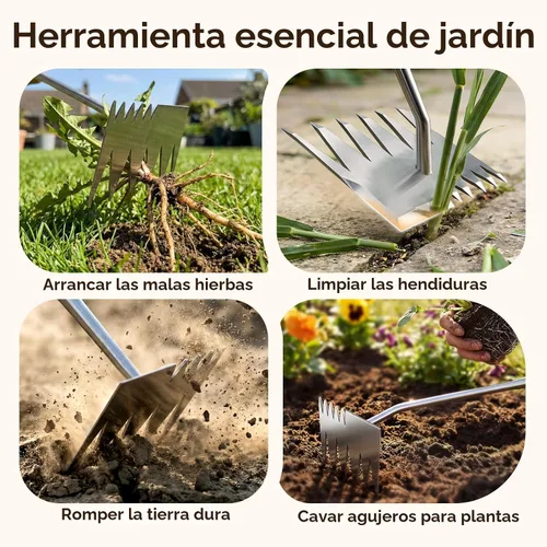 Vista 6 de Herramienta extractora de malezas, herramientas de deshierbe manuales portátiles mejoradas 2026 para jardinería