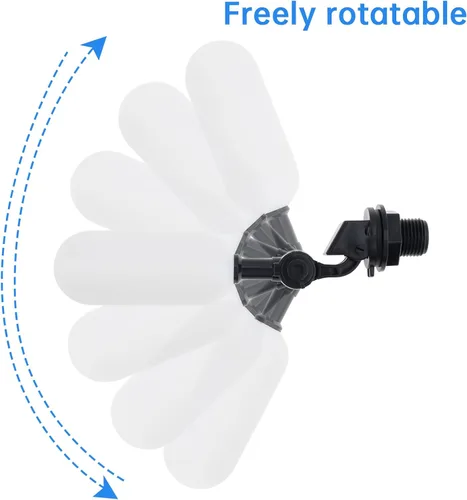 Vista 3 de Válvula de flotador, 2 unidades de 1/2 pulgada de control de nivel de agua de brazo ajustable válvula de agua de llenado automático para ganado