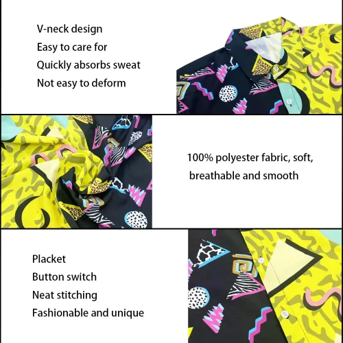 Vista 4 de Conjunto deportivo de 2 piezas para hombre, camisa hawaiana, pantalones cortos, camisa con botones y pantalones cortos con sombreros de pescador