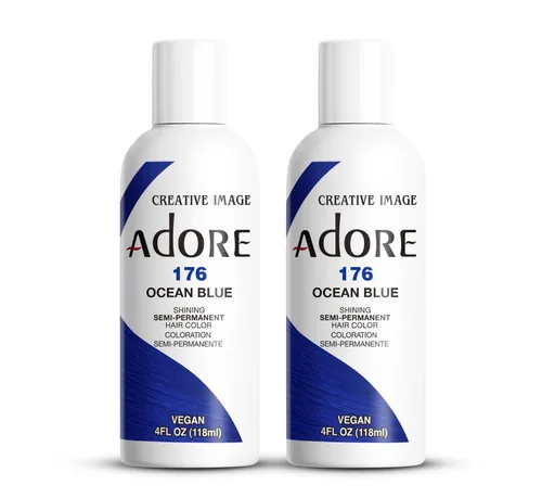 Vista 129 de Adore Tinte semipermanente verde para el cabello, vegano y sin crueldad, 4 onzas líquidas, 163 Green Apple (paquete de 1)