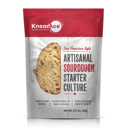 Vista 8 de KneadAce Cultivo de masa madre - Levadura silvestre natural de activación rápida para pan casero - Cultivo de masa madre deshidratado para hornear