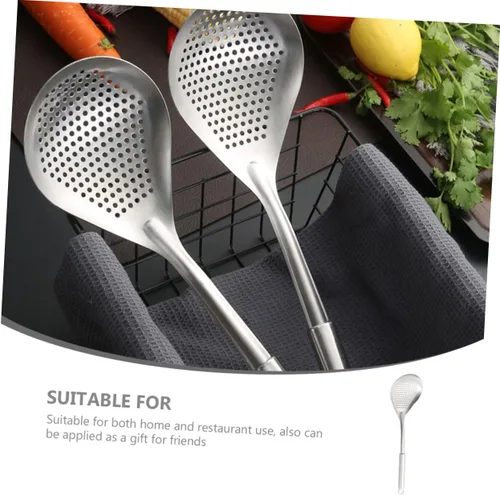 Vista 7 de Colador de fideos ergonómico para freír para uso doméstico, accesorio esencial de cocina para cocinar y preparar alimentos, herramienta colador