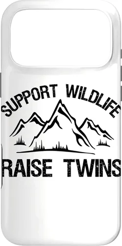 Vista 22 de Support Wildlife Raise Twins Funny Twin Mom Dad Gift Case for iPhone 17