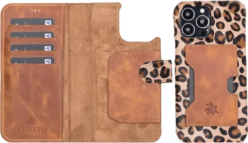 Vista 22 de Venito Florence - Funda de piel compatible con Samsung Galaxy S9, extra segura con bloqueo RFID, cartera desmontable para teléfono (gris decolorado)