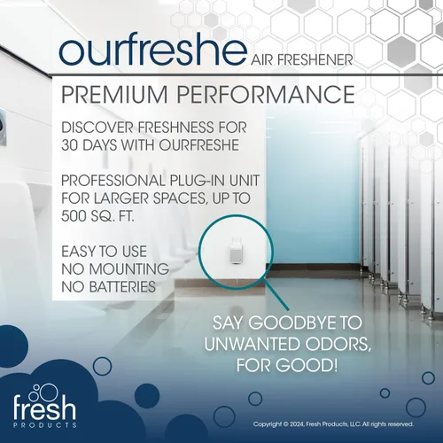 Vista 7 de Fresh Products ourfreshe - Ambientador enchufable para 30 días, reemplaza los aerosoles desordenados con fragancia seca para uso en espacios