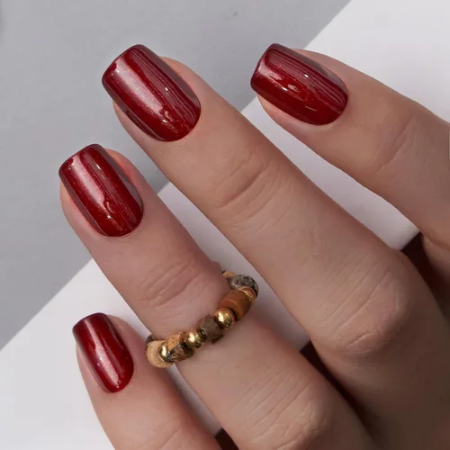 Vista 20 de CurvLife - Uñas postizas cuadradas cortas a presión, color blanco brillante Cuadrado Gradiente Blanco