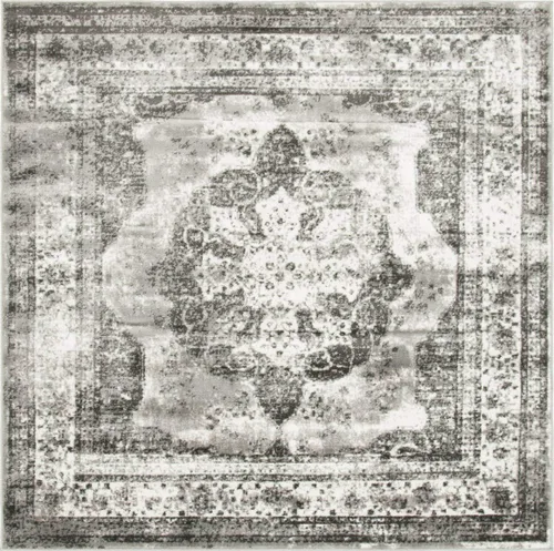 Vista 90 de Unique Loom, colección Sofía - Alfombra de la colección Salle Garnier (4' 1" x 6' 1", turquesa/azul, rectangular)