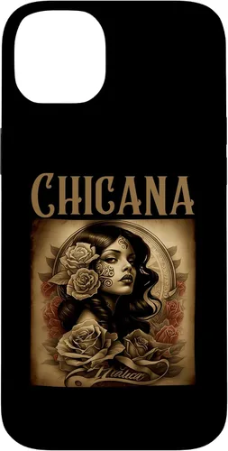 Vista 15 de iPhone 16 Chicana Style Tattoos Clothes Women Mexican American Latina Case