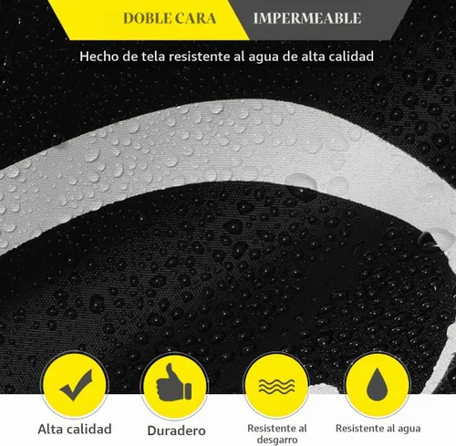 Vista 4 de Aiskaer Funda para bicicleta de 2 a 3 bicicletas, impermeable, negro, poliéster, resistente, montaña, carretera, bicicletas eléctricas