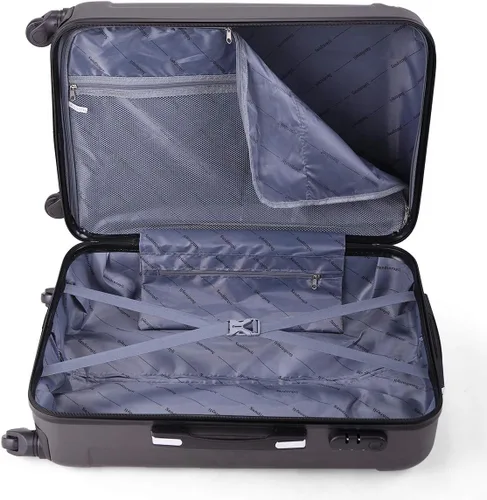 Vista 6 de 4 EVER WINNER Juego de equipaje de 3 piezas ABS rígido con rueda giratoria equipaje rígido ligero para bloqueo codificado de viaje 202428 pulgadas