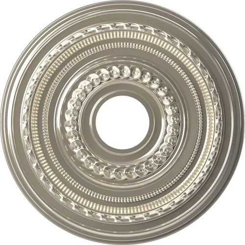 Vista 116 de Ekena Millwork CMP10CO Cole Medallón de techo de PVC termoformado (se adapta a toldos de hasta 4 1/4"), 10 "OD x 3 1/2" ID x 3/4" P
