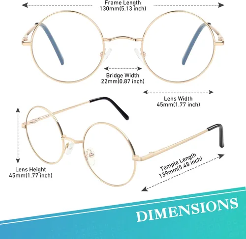 Vista 17 de CGID Gafas de sol unisex polarizadas redondas E01 Lennon