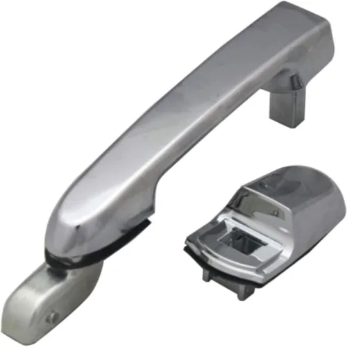 Vista 3 de Para Hyundai Accent 2006-2011 Manija de puerta exterior trasera, lado del conductor cromado Trim: GLS