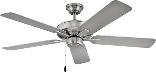 Vista 13 de Hinkley Metro - Ventilador de techo iluminado de perfil bajo de 52 pulgadas con luz LED, ventilador de techo de interior con doble montaje