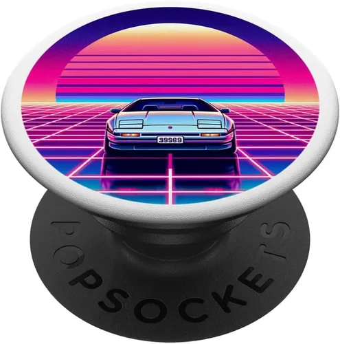 Vista 6 de Vaporwave Aesthetic Retro-Futurism Internet Nostalgia 80s PopSockets MagSafe PopGrip for iPhone