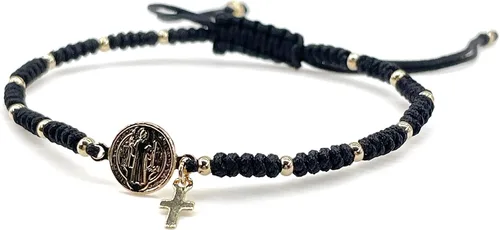 Vista 14 de St Benedict Medal Adjustable Red String Pulsera San Benito