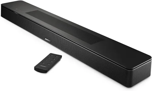 Vista 2 de Bose Barra de sonido inteligente 600 Dolby Atmos Barra de sonido de cine en casa con módulo de graves 500 subwoofer con torniquete soportes