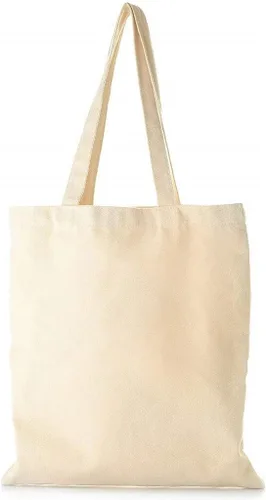 Vista 5 de Bolsas reutilizables de lona de algodón, bolsas de tela con asas 15x16 (1-Bag) TBF