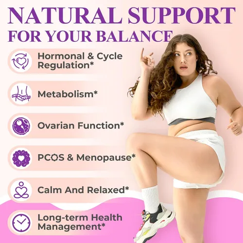 Vista 2 de Suplemento de mio-inositol y D-chiro inositol para mujeres, 4000 mg: 100 mg de inositol en polvo, suplementos de fertilidad equilibrio hormonal
