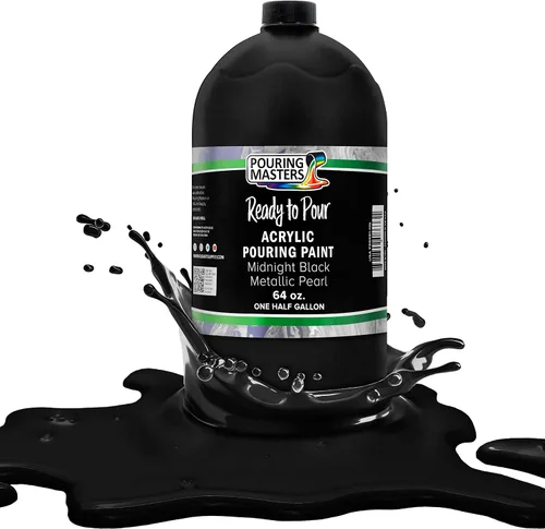Vista 45 de Pouring Masters - Pintura acrílica premezclada de 8 onzas líquidas listas para verter, oro de 24 quilates, suministros de arte fluido para lienzo