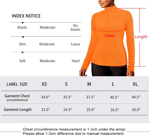 Vista 4 de Zengjo Half Zip Pullover Women Athletic Workout Golf Running Thermal Tops 14-Zip Long Sleeve T-Shirt Moisture Wicking