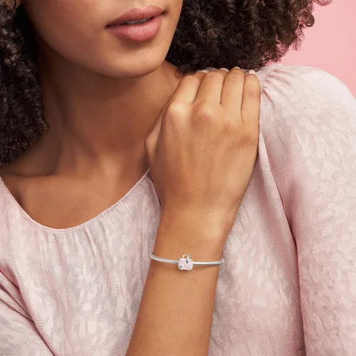 Vista 2 de PANDORA Joyería rosa bolsa de viaje encanto de plata esterlina