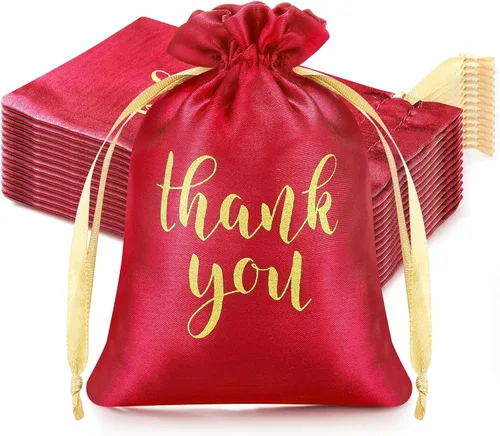 Vista 9 de Sieral 50 bolsas de regalo de satén con cordón para joyas, bolsas para dulces para el día del padre, boda, baby shower, despedida de soltera, fiesta