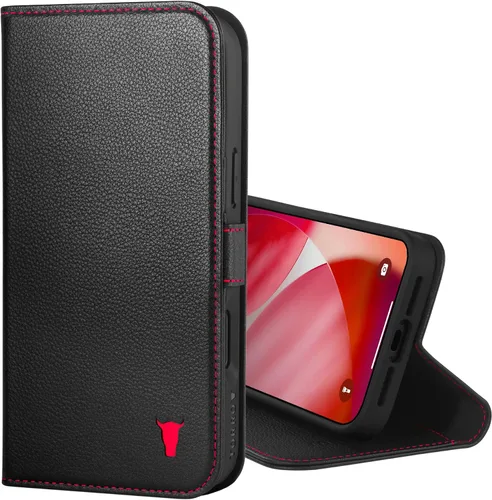 Vista 13 de TORRO Funda de cuero compatible con iPhone 17 de 6.3 pulgadas 2025, funda de piel prémium con función atril y ranuras para tarjetas