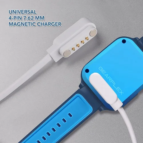 Vista 3 de Cable de carga magnético para reloj inteligente compatible con Apple, Samsung y relojes de fitness, USB tipo C de carga rápida, 2.16 pulgadas
