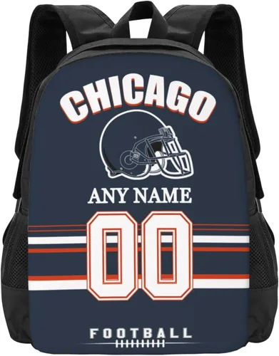 Vista 18 de Mochilas de encargo del deporte del fútbol, regalos personalizados modificados para requisitos particulares del bolso del viaje de la mochila