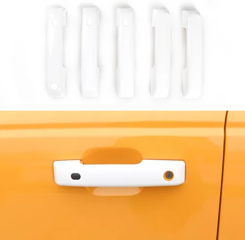 Vista 16 de Protector de arañazos para manija de puerta trasera, cubierta de manija de puerta trasera compatible con Ford Bronco 2021 2022 2023 2024 2025
