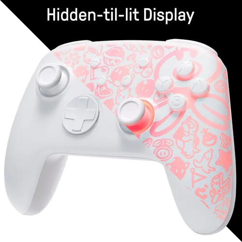 Vista 2 de FUNLAB Firefly Patrón luminoso Switch Pro Controlador inalámbrico compatible con Nintendo SwitchOLEDLite, mando a distancia Bluetooth con 7